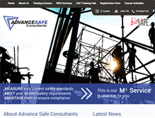 Tablet Screenshot of advancesafe.com.sg